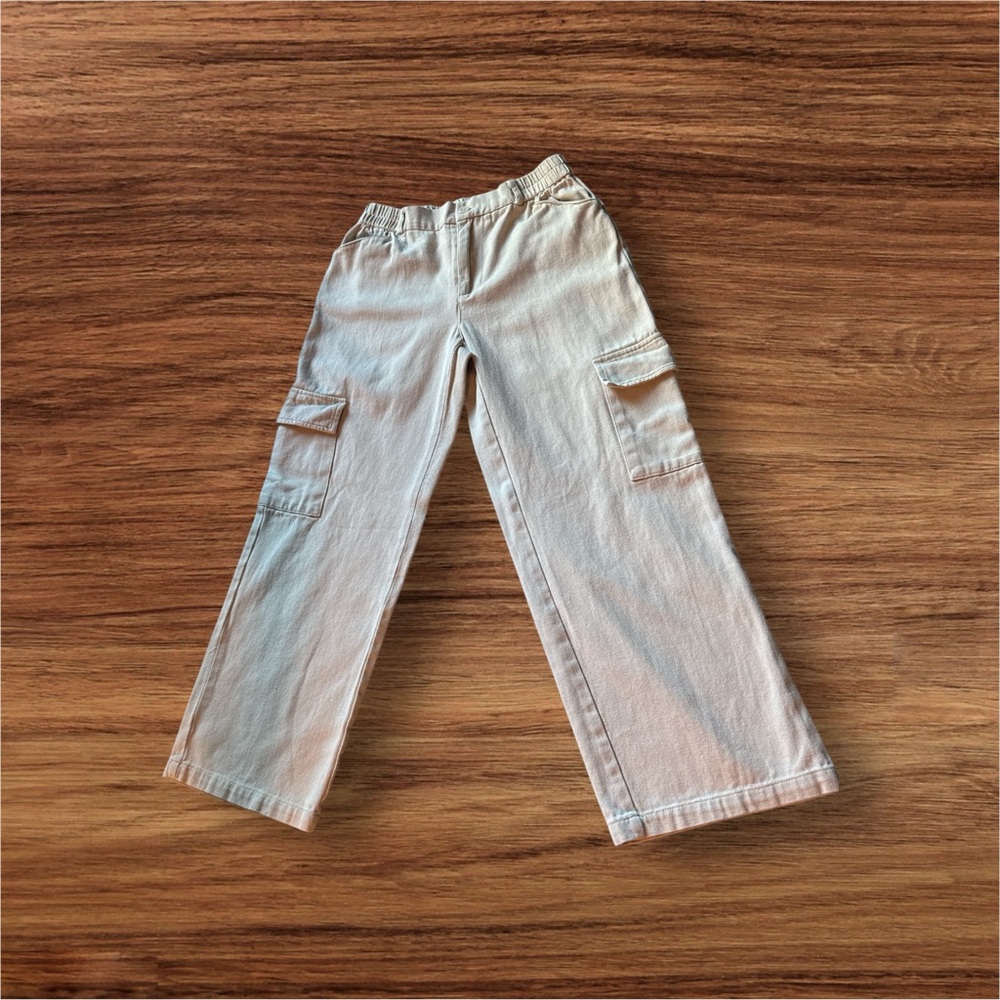 HYFVE Weekend Chiller High Waist Cargo‎ Pants Off White Size S | Y2K Skate Style